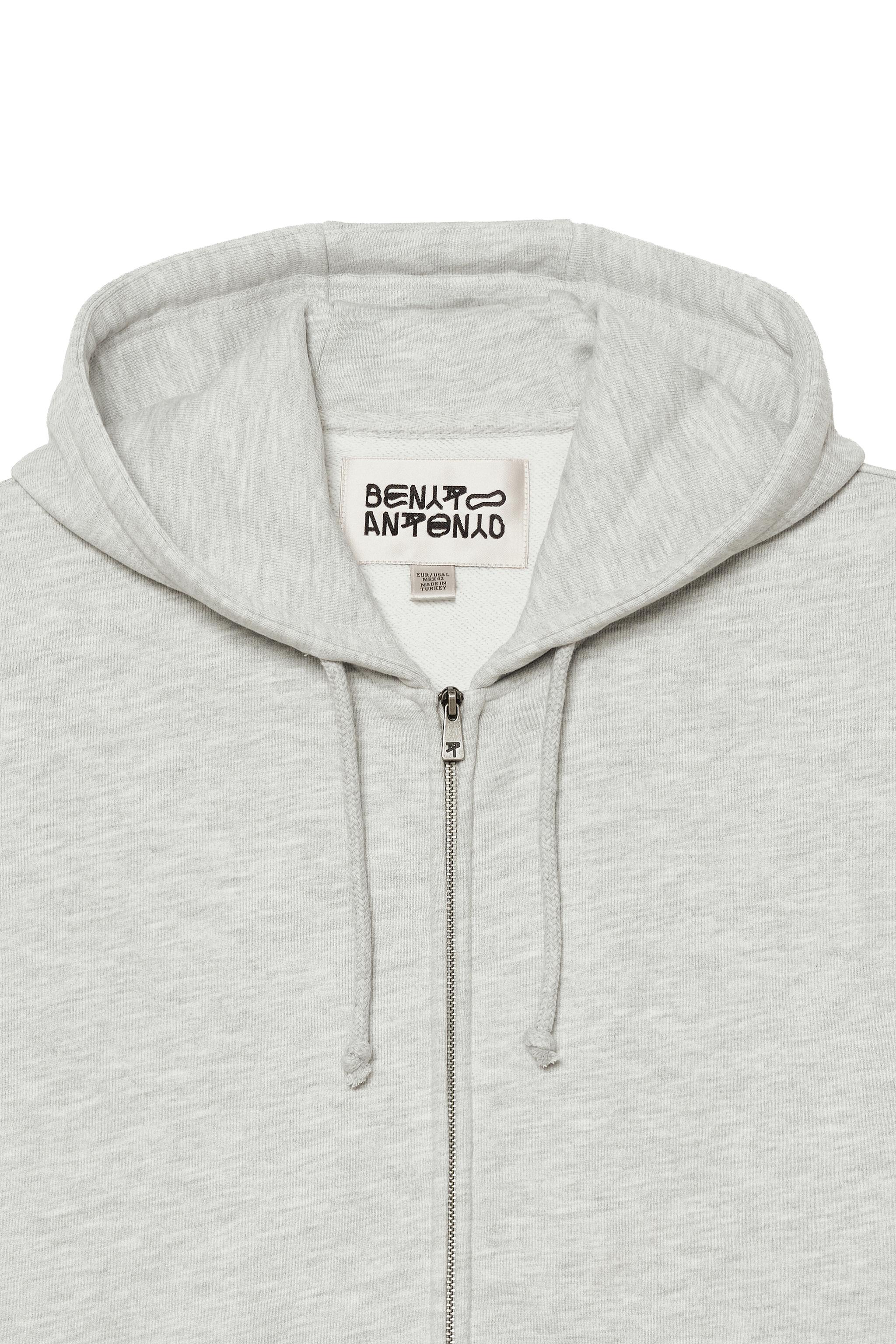 SWEAT COURT À ZIP AVEC CAPUCHE
